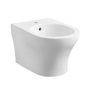 Bidet sospeso Sara in ceramica bianca lucida