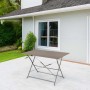 Tavolo pieghevole da giardino Bistrò in ferro tortora 110x70 cm