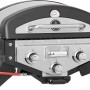 Barbecue a gas t.b.t. compatto con ripiani laterali e bruciatori in acciaio inox.