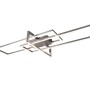 Plafoniera LED moderna t.b.t. con design geometrico per montaggio a soffitto.