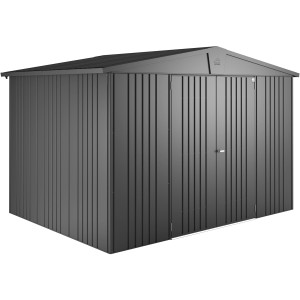 Casetta da giardino in metallo Biohort Europa, grigio scuro metallizzato, 6,8 m².