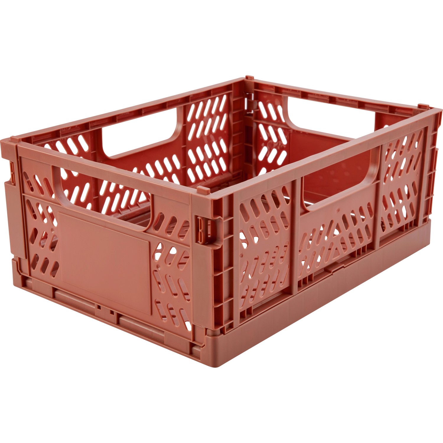 Scatola pieghevole color ocra in plastica, parte del set Safari Adventure da 3 pezzi.