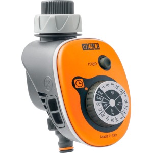 Timer per irrigazione G.F. con impostazione del tempo per l'irrigazione del giardino.