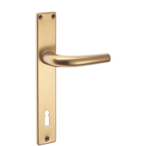 Set maniglia per porta t.b.t. dorata per interni.