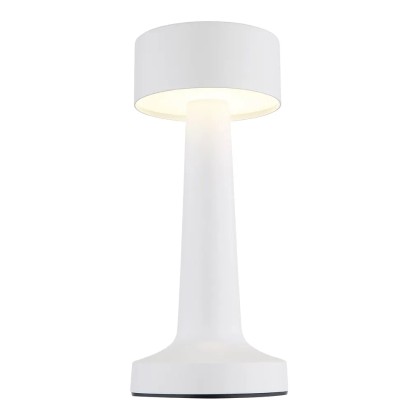 Lampada da tavolo LED Angelika 65 lm CCT Ø 9 x 21 cm bianco opaco