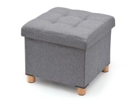 Pouf contenitore Caresse 40x40x40 cm beige