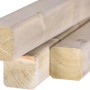 Pali in legno per recinzioni, naturali, quadrati.