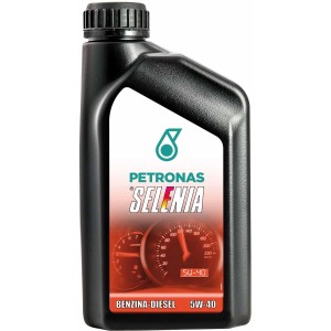 Olio motore Petronas Selenia 5W-40 per motori benzina e diesel.