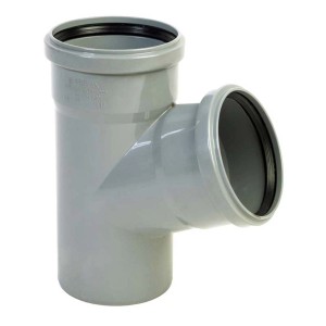 Tubo di derivazione HT grigio per tubi di scarico.