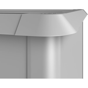 Protezione antilumache Biohort per aiuola rialzata, 2x1m, argento metallizzato. Accessorio per aiuole rialzate.