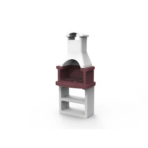 Barbecue in muratura per giardino e terrazza. Robusto barbecue in pietra con ripiani.