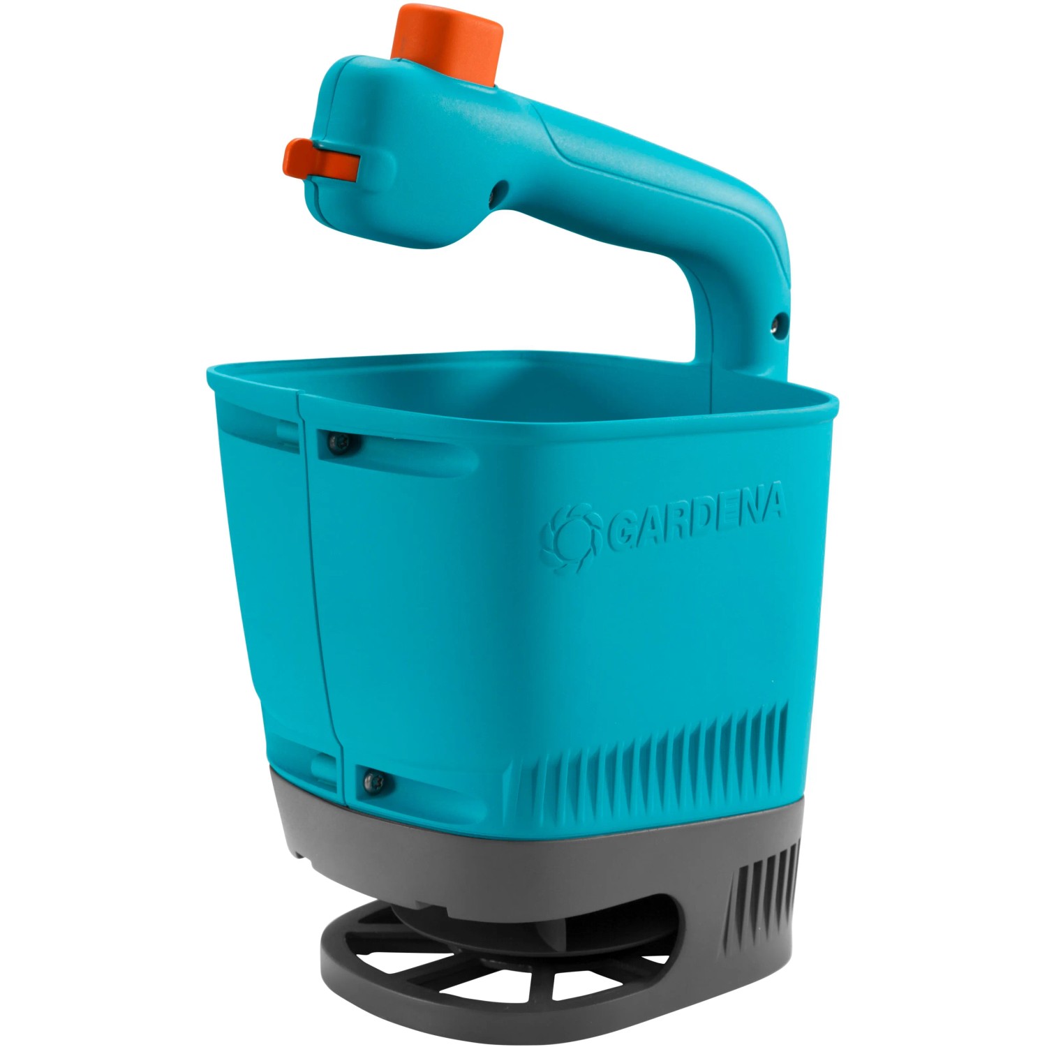 Spargitore manuale Gardena M per sementi, fertilizzanti e sale. Dosaggio facile con manovella.