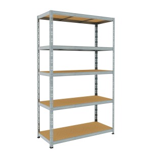 Scaffale metallico a 5 ripiani per magazzino e cantina
