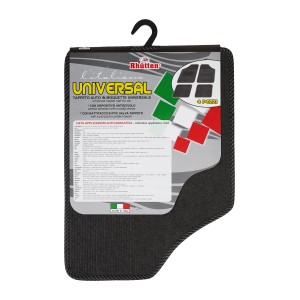 t.b.t. Set di tappetini auto universali, 4 pezzi per interni auto.