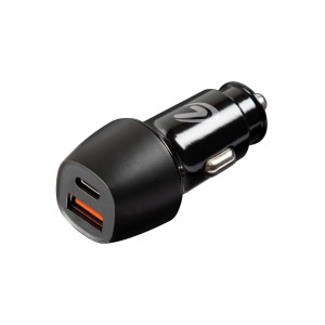 Caricatore per auto USB-C nero t.b.t. per accendisigari.