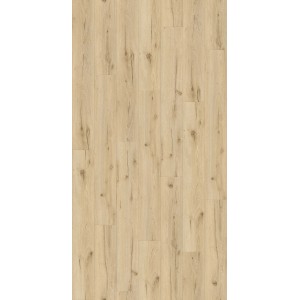 Pavimento vinilico chiaro effetto legno per un ambiente naturale.