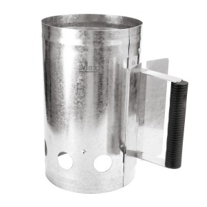 Accendifuoco in metallo con manico in plastica per accendifuoco e combustibili.