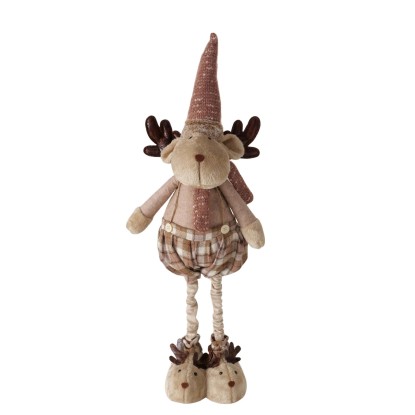 Renna in tessuto Kaley boy H 112 cm marrone