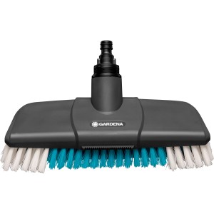 Gardena Cleansystem Spazzola a setole dure, antracite, con setole dure e attacco per tubo.