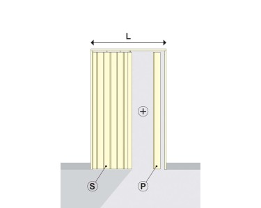 Pannello Aggiuntivo Per Porta A Soffietto MONICA - Colore Bianco, Altezza 214 Cm - Foto 5