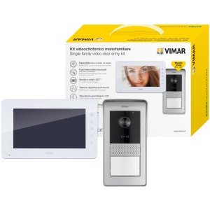Kit videocitofono t.b.t. con unità interna ed esterna.