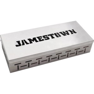 Affumicatore universale Jamestown in acciaio inox per grill a gas e a carbone, per aromi affumicati intensi.