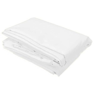 Copertura bianca t.b.t. piegata per accessori per la protezione solare.