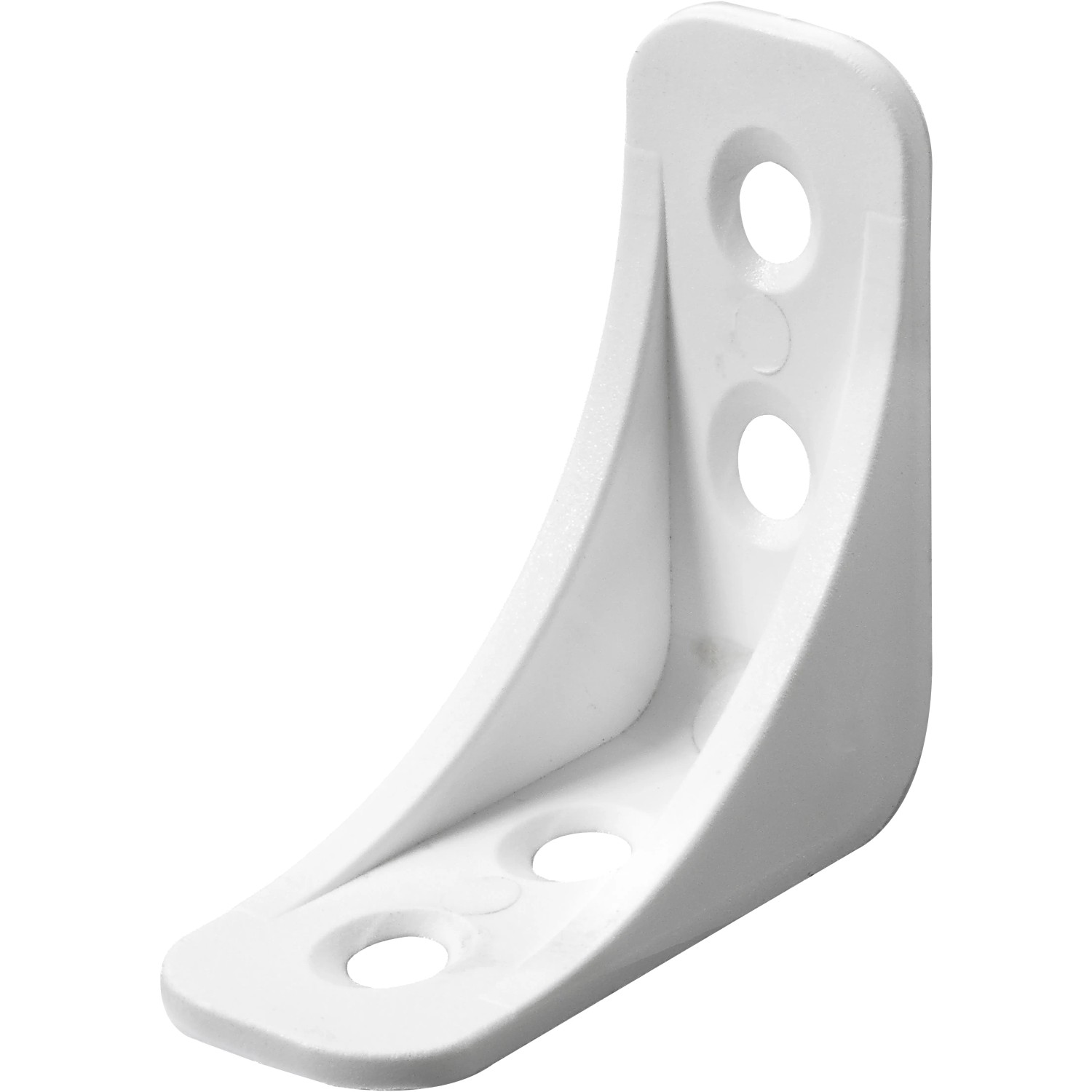 Angolo 42mm Bianco Staffe Angolo Plastica 100pz - 42x20x20mm, Bianco, Per Riparazione Mobili Rinforzo Mobili