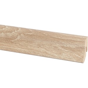 Battiscopa effetto rovere, 40x20 mm, lunghezza 2600 mm, per transizione pavimento-parete.