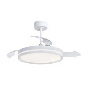 Plafoniera ventilatore LED Luna 5710 lm 3000-5000 K Ø106x 32,5x45 cm