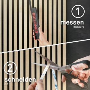 Starter set striscia LED Briloner per pannelli: taglio e regolazione della luce bianca calda.