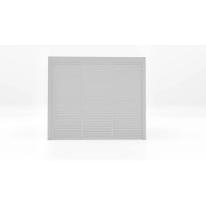 t.b.t. per gazebo, parete a lamelle bianca