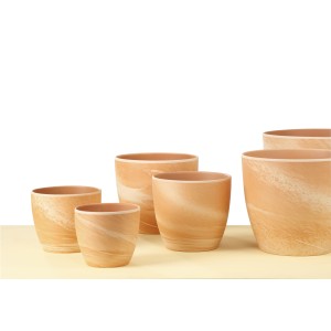 Scheurich vaso decorativo 920 Canyon, Ø 28 cm, in ceramica con effetto marmorizzato.