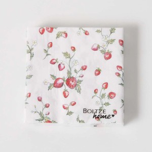 t.b.t. Tovagliolo con motivo a fragole per decorazioni da tavola festive.