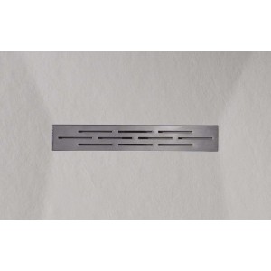 Canaletta doccia t.b.t. in acciaio inox con design a fessura per docce senza barriere.