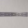 Canaletta doccia t.b.t. in acciaio inox con design a fessura per docce senza barriere.