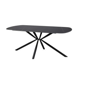 Tavolo da pranzo fisso Style nero 180x90x76 cm