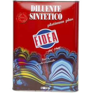 Barattolo di diluente sintetico Fidea, adatto per pulire e sgrassare.