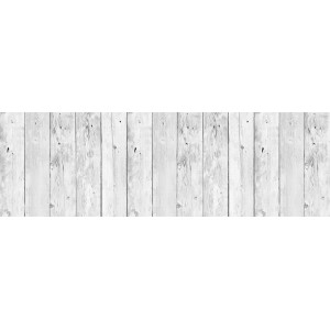 Paraschizzi t.b.t. bianco con texture legno per la cucina.