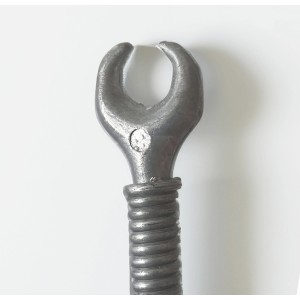 t.b.t. Accessorio per saldatura, dettaglio della testa dell'attrezzo.