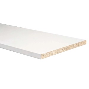 Ripiano in legno t.b.t. bianco per scaffali e costruzione mobili.