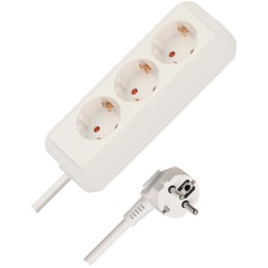 Multipresa Eco-Line brennenstuhl® H05VV-F 3G1,5 3 prese 5 m bianco