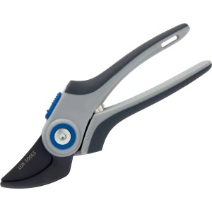 Cesoie da giardino Bypass LUX, grigio/nero, con rivestimento antiaderente per tagli puliti.