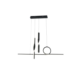 Sospensione LED Leyla 4810 lm 4000K 100x9x120 cm nero