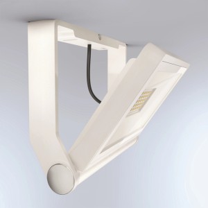 Faretto LED Steinel XLED one bianco per montaggio a parete e soffitto, orientabile.