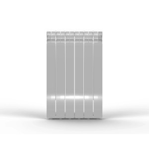 Radiatore Global in alluminio interasse 700 6 elementi bianco