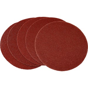 Dischi abrasivi LUX per levigatrice eccentrica, Ø 115 mm, grana 40, 5 pezzi, non forati.