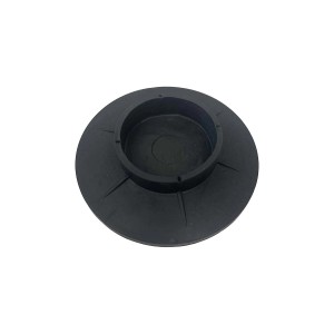 Piedino nero per lavatrici, accessorio.