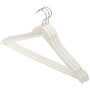 Grucce in legno bianco, organizer per armadio.