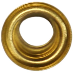 Occhiello dorato per scarpe da lavoro t.b.t., dettaglio.